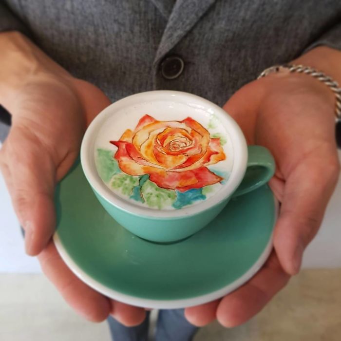 你见过这么漂亮的花式咖啡吗（组图）