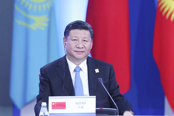 习近平主席在上海合作组织成员国元首理事会第十七次会议上的讲话
