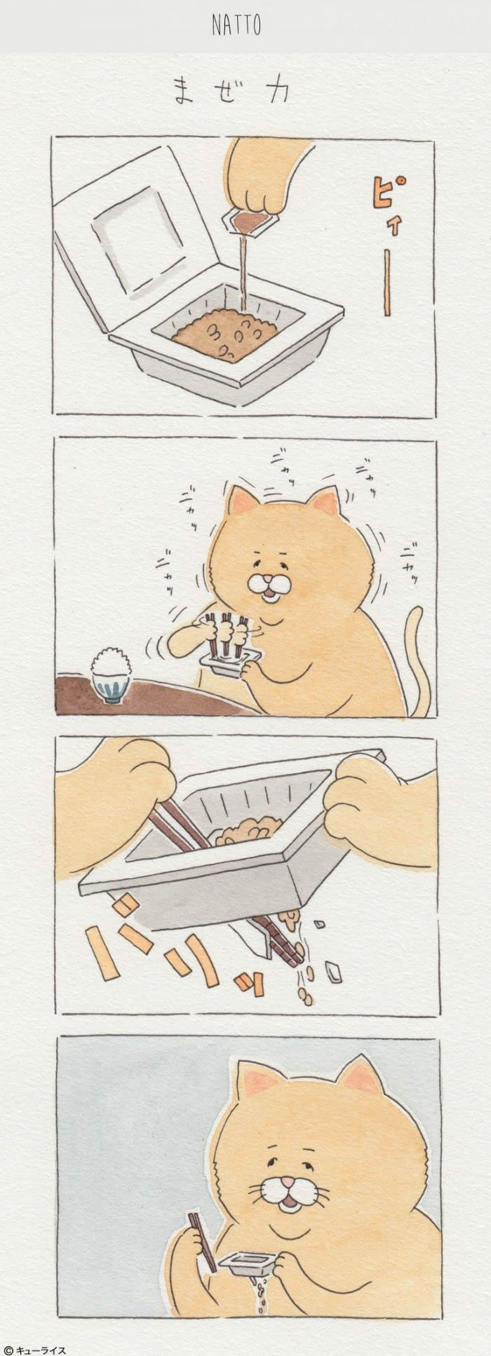 搞笑连环画：胖猫吃饭记（组图）
