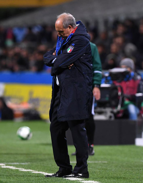 泪目！意大利足球队60年来首度无缘世界杯
