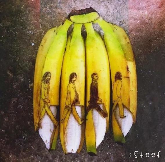 水果变身艺术品，香蕉还可以这么玩儿