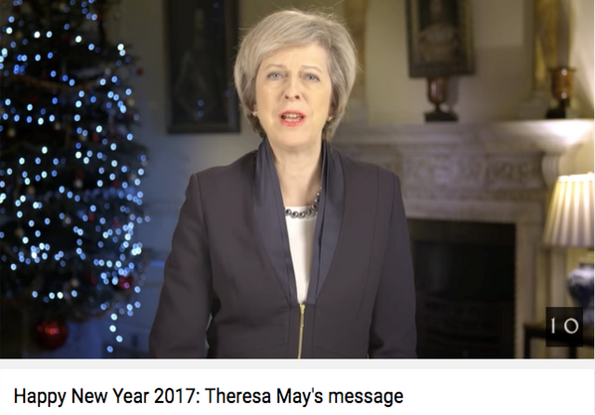 特雷莎·梅发表新年贺词：面对“脱欧”需要团结