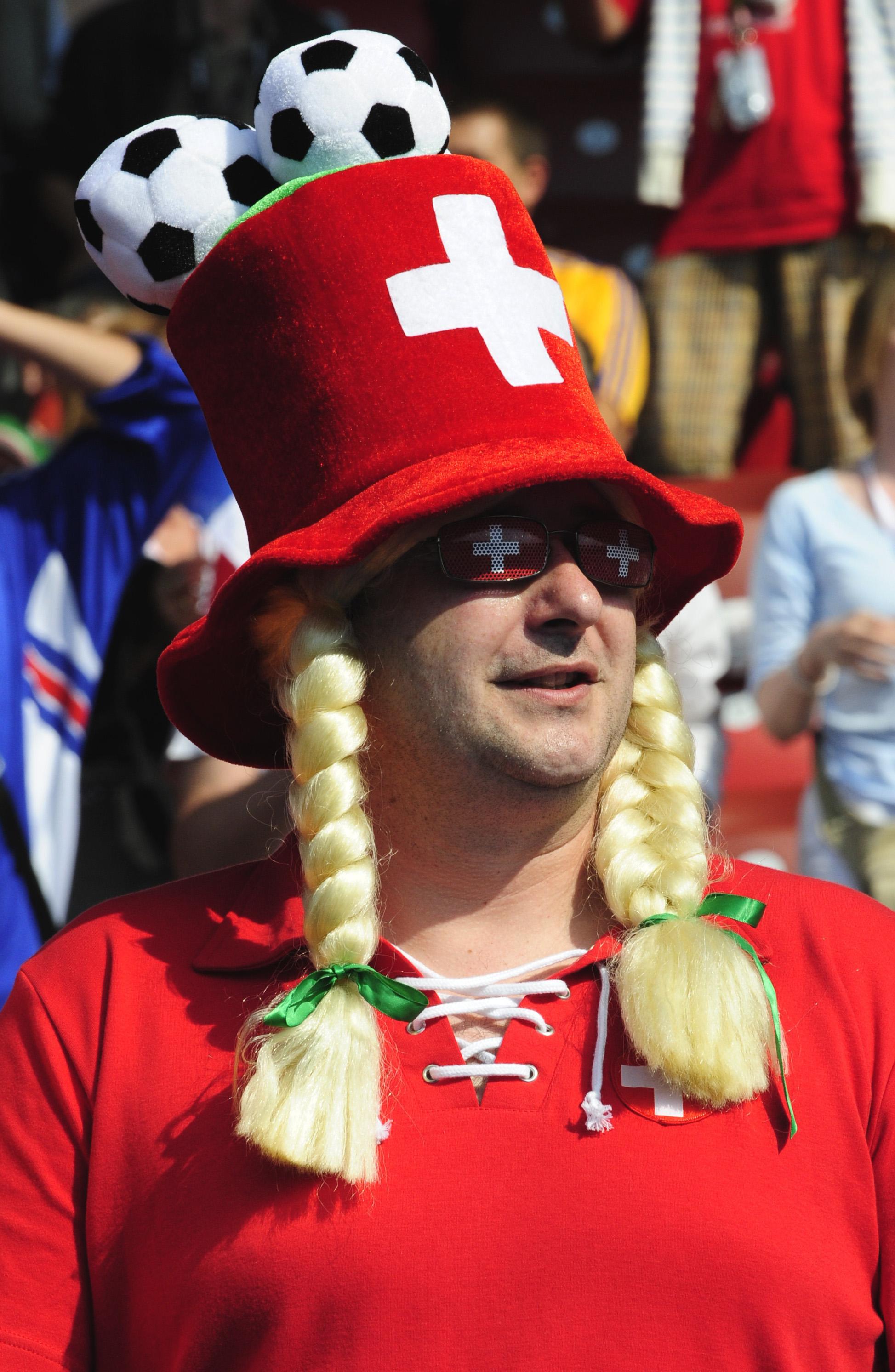 Fans at Euro 2008 soccer match