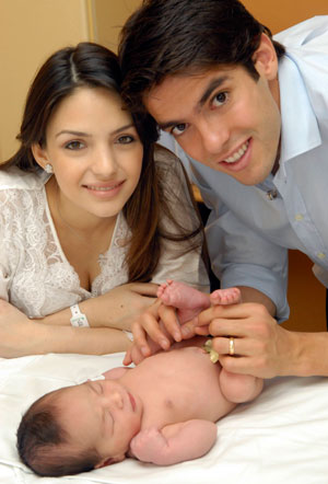 Kaka & his newborn son