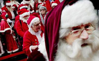 世界圣诞老人大会召开 丹麦提前过圣诞