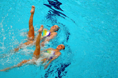 Marvellous synchronised swimming