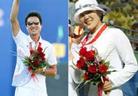 韩国：奥运射箭金牌情侣中“丘比特之箭”