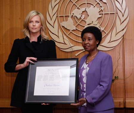 Charlize Theron named UN Messenger of Peace