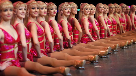 Ballet dancers pose for media in Berlin