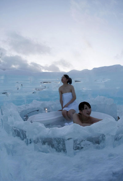 Alpha Resort-Tomamu's ice village in Japan