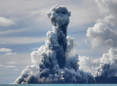 Undersea volcano erupts off Tonga coast
