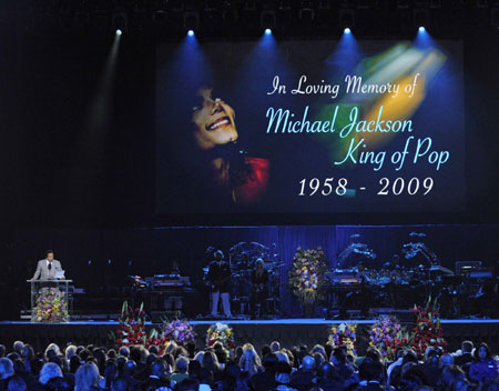 Michael Jackson public memorial held in Los Angelels