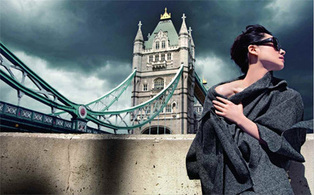 Actress Xu Qing's photoshoots in Paris, London