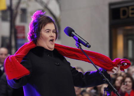 Susan Boyle performs on NBC's 