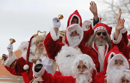 Santa Claus parades around the world