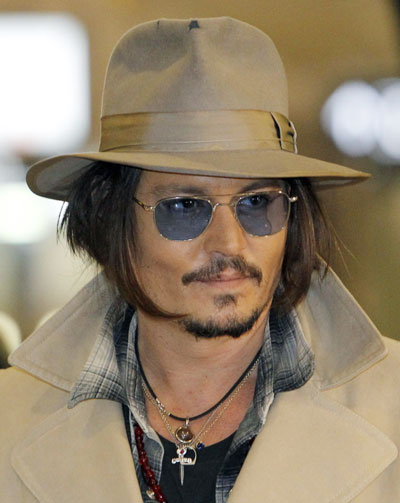 Johnny Depp promotes new movie in Tokyo