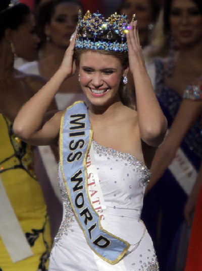 American beauty crowned Miss World 2010 in Sanya