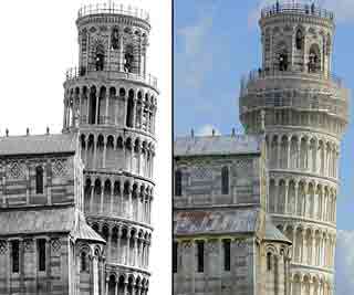 Less Leaning Tower of Pisa<BR>意比萨斜塔被'美白矫正'