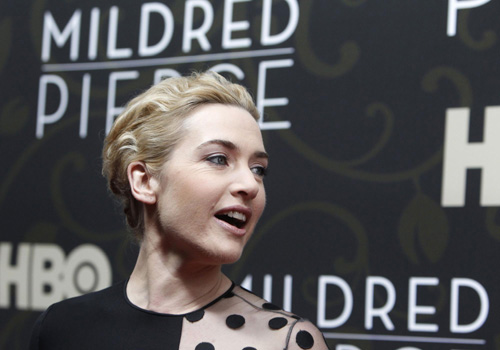 Kate Winslet at the premiere of HBO Miniseries 'Mildred Pierce' in NY