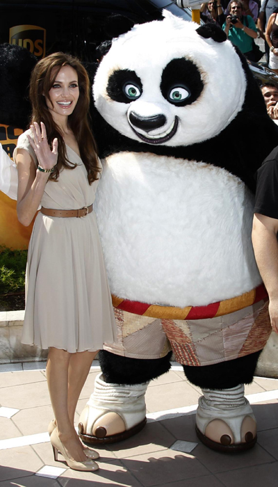 Jolie attends animated film 'Kung Fu Panda 2' during the Cannes Film Festival