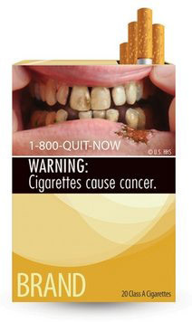 美国香烟盒将采用恐怖尸体警示标识