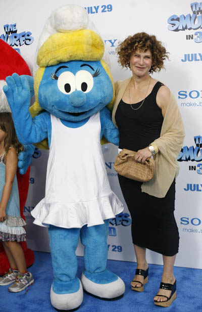 Katy Perry attends NY premiere of 'The Smurfs'