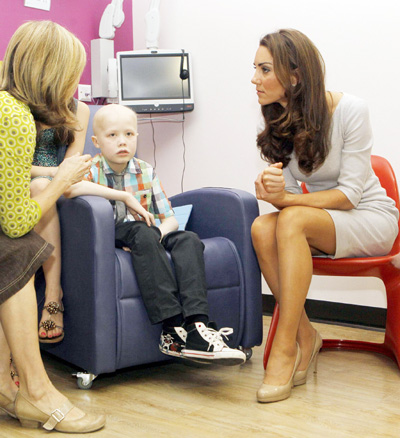Will and Kate visit Royal Marsden Hospital