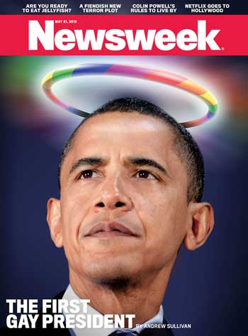 美《新闻周刊》称奥巴马首位同性恋总统