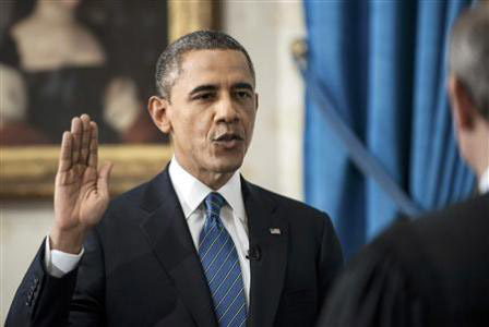 奥巴马将“第四次”宣誓就任总统
