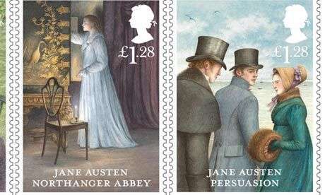 《傲慢与偏见》200周年 皇家邮政发纪念邮票