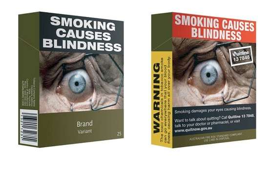 爱尔兰统一香烟包装 禁用品牌标志